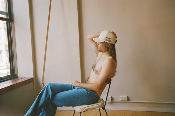 Gabriela Hearst Zed Baseball Hat In Ivory Double-Face Recycled Cashmere Felt