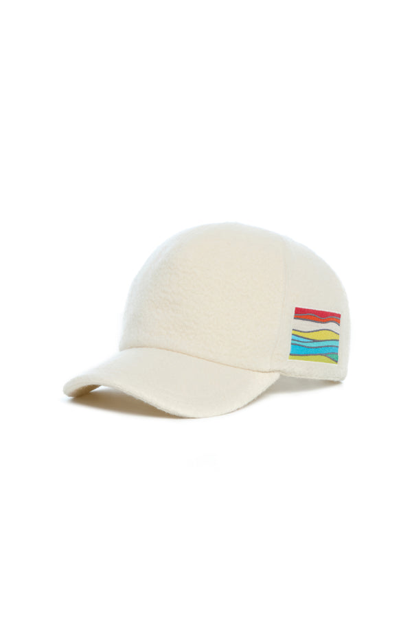 Gabriela Hearst Zed Baseball Hat In Ivory Double-Face Recycled Cashmere Felt