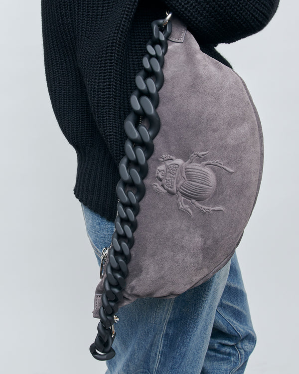 Gabriele Frantzen Belt Bag - Scarabmotive Asphalt Suede