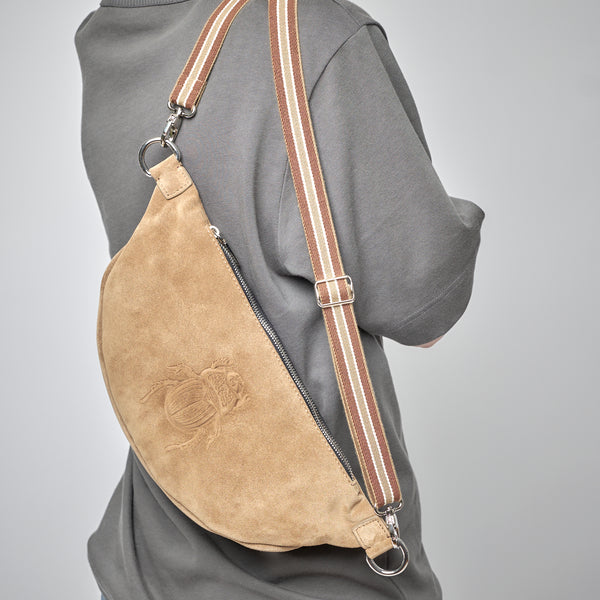 Gabriele Frantzen Belt Bag - Scarabmotive Cappuccino Suede