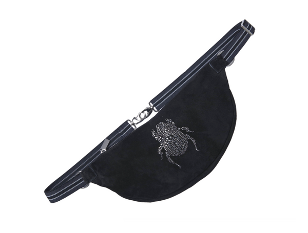 gabriele frantzen Belt Bag "The Glam" - Scarabmotive Black Suede