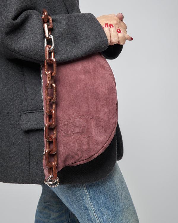 Gabriele Frantzen Belt Bag XL - Scarabmotive Burgundy Suede
