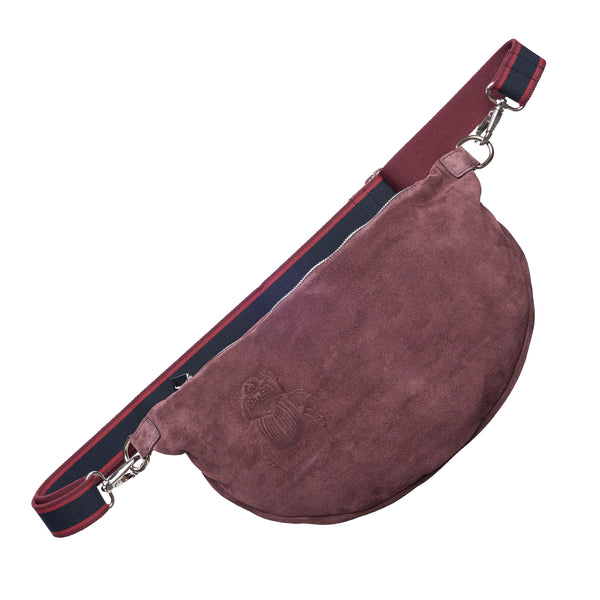 gabriele frantzen Belt Bag XL - Scarabmotive Burgundy Suede