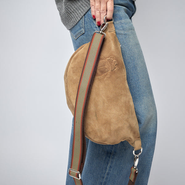 Gabriele Frantzen Belt Bag XL - Scarabmotive Cappuccino Suede