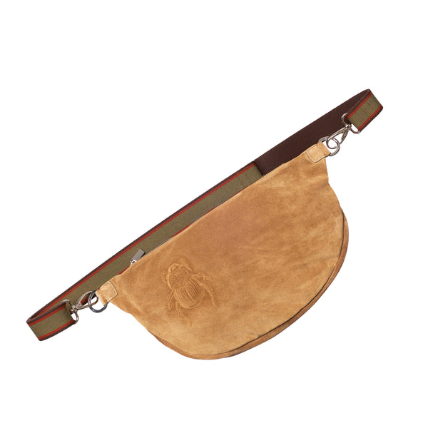 gabriele frantzen Belt Bag XL - Scarabmotive Cappuccino Suede