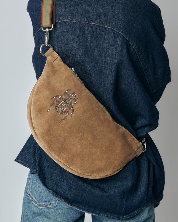 Gabriele Frantzen Belt Bag XL The Studs - Scarabmotive Cappuccino Suede