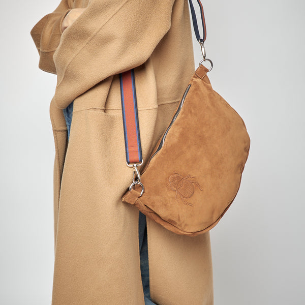 Gabriele Frantzen Belt Bag XXL - Scarabmotive Cappuccino Suede