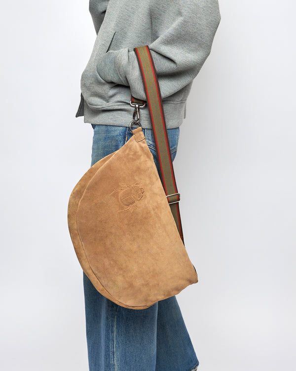 Gabriele Frantzen Belt Bag XXL - Scarabmotive Cappuccino Suede