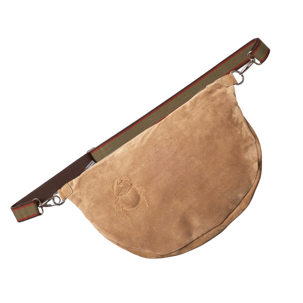 gabriele frantzen Belt Bag XXL - Scarabmotive Cappuccino Suede
