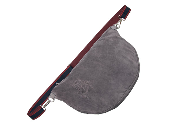 gabriele frantzen Belt Bag XXL - Scarabmotive Grey Suede