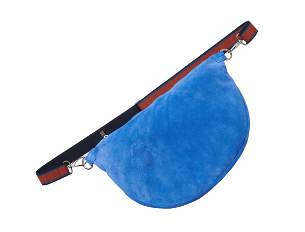 gabriele frantzen Belt Bag XXL - Scarabmotive Sapphire Suede