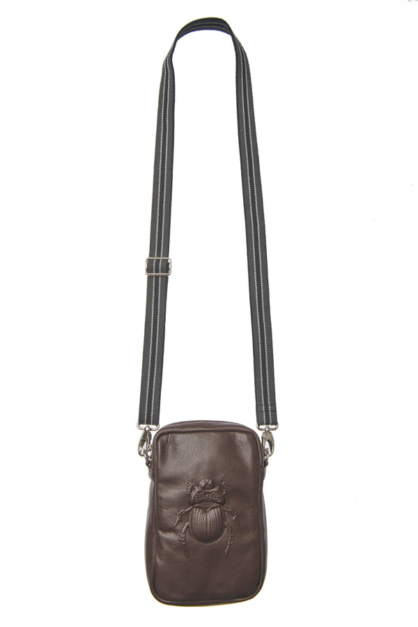 gabriele frantzen Crossbody Bag - Scarabmotive Chocolate