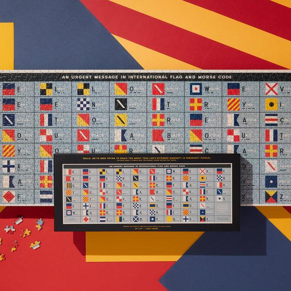 Galison An Urgent Message 1 000 Piece Panoramic Puzzle