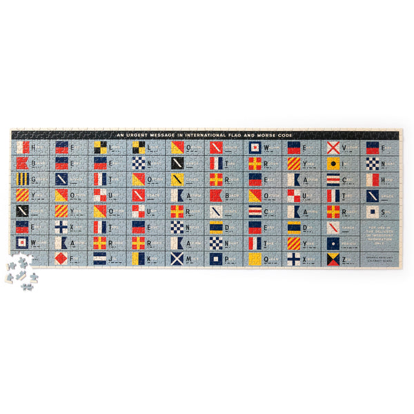 Galison An Urgent Message 1 000 Piece Panoramic Puzzle