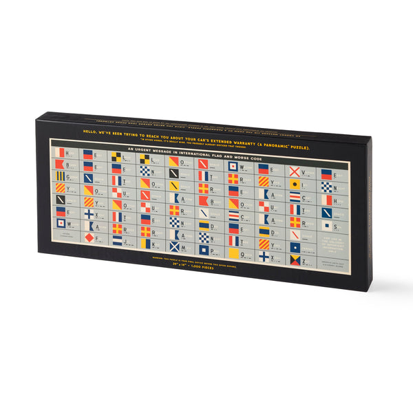 galison An Urgent Message 1 000 Piece Panoramic Puzzle