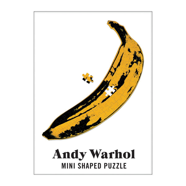 Galison Andy Warhol Banana 100 Piece Mini Shaped Jigsaw Puzzle