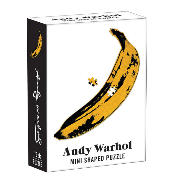 galison Andy Warhol Banana 100 Piece Mini Shaped Jigsaw Puzzle
