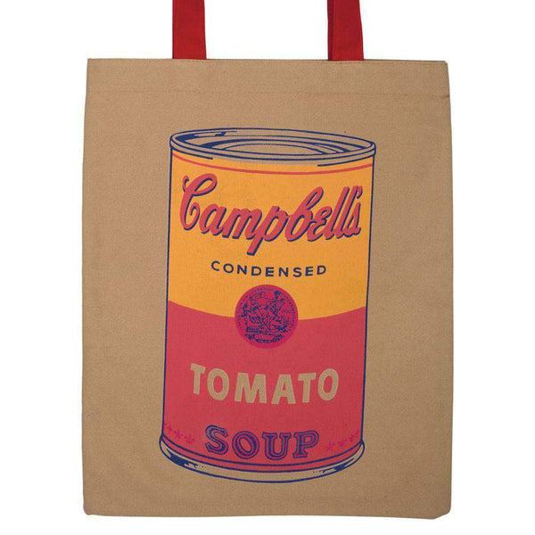 galison Andy Warhol Campbell's Soup Canvas Tote Bag