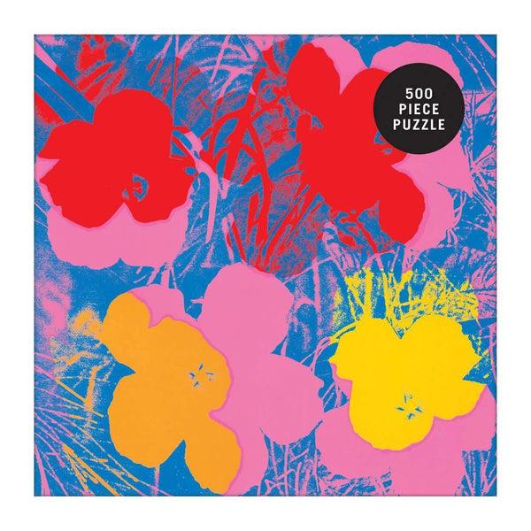 Galison Andy Warhol Flowers 500 Piece Jigsaw Puzzle