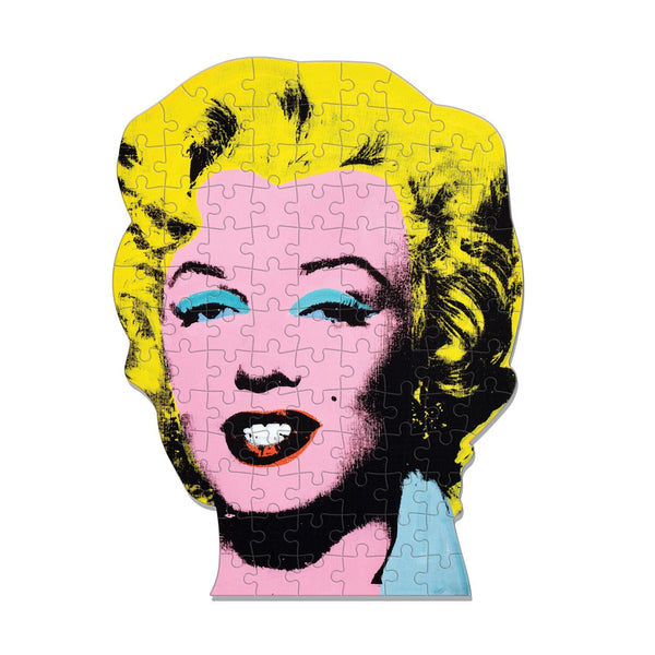 Galison Andy Warhol Marilyn 100 Piece Mini Shaped Jigsaw Puzzle