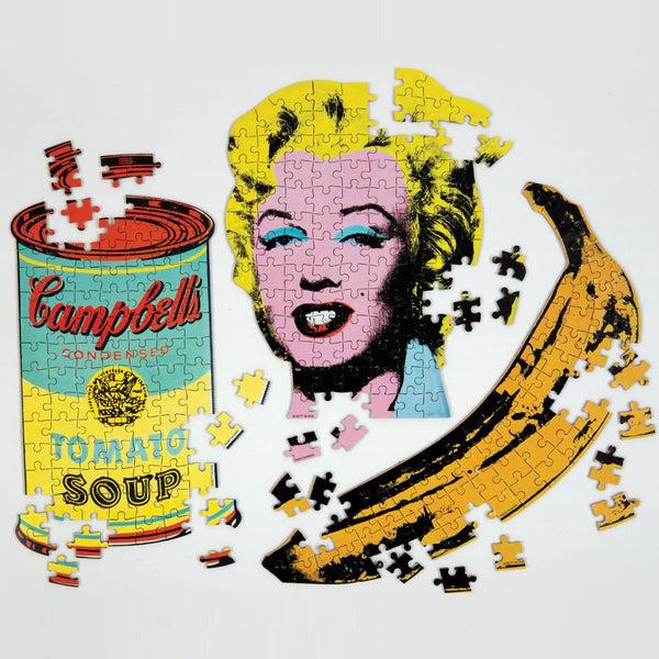 Galison Andy Warhol Marilyn 100 Piece Mini Shaped Jigsaw Puzzle