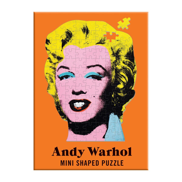 Galison Andy Warhol Marilyn 100 Piece Mini Shaped Jigsaw Puzzle