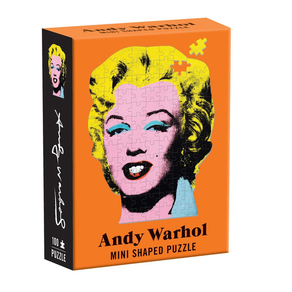 galison Andy Warhol Marilyn 100 Piece Mini Shaped Jigsaw Puzzle