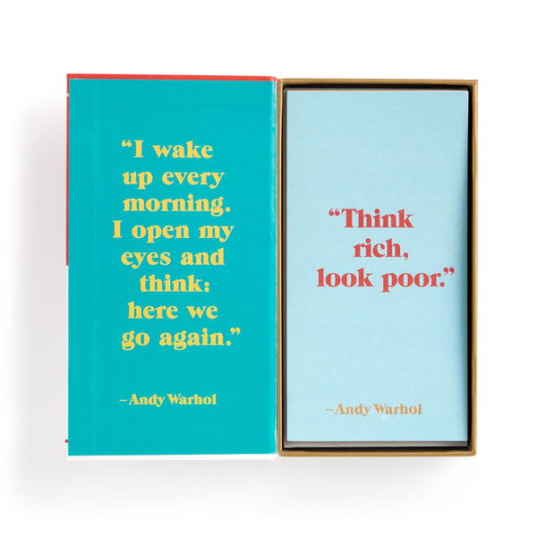 Galison Andy Warhol Philosophy Correspondence Cards
