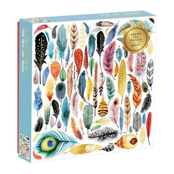 galison Arrows & Feathers 500 Piece Foil Jigsaw Puzzle