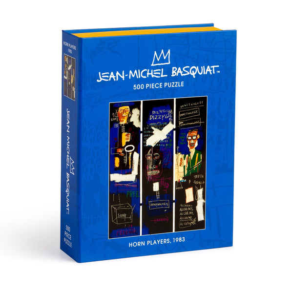 galison Basquiat Horn Players 500 Piece Book Puzzle