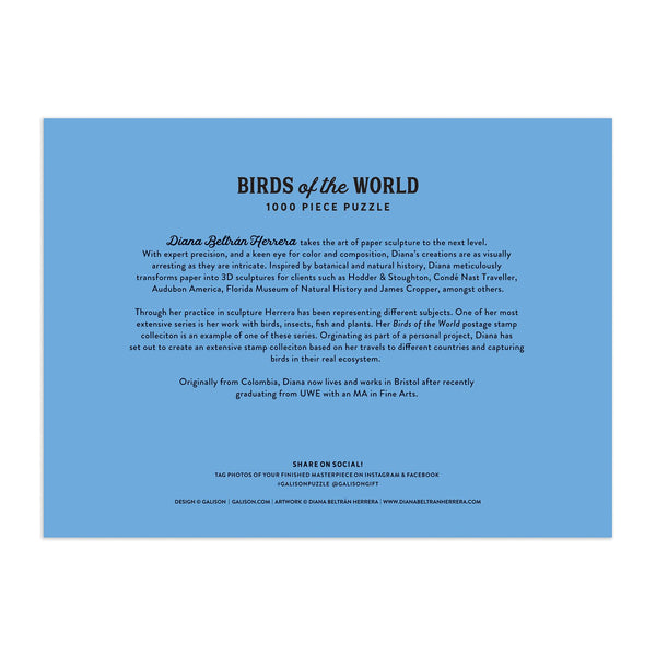 Galison Birds Of The World 1000 Piece Jigsaw Puzzle