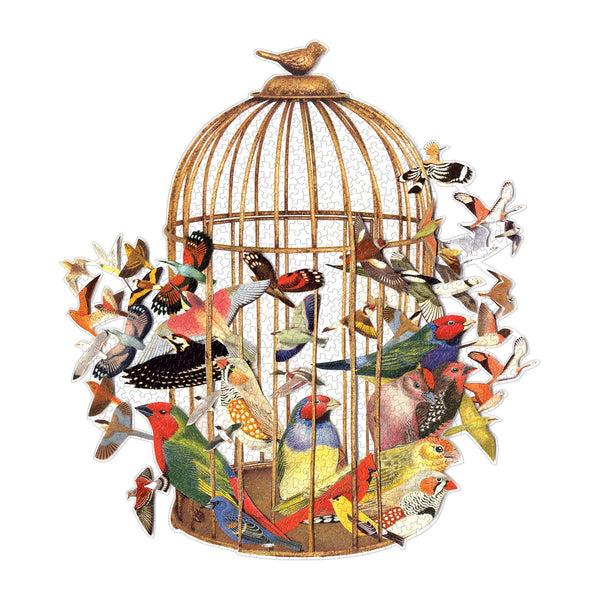 Galison Bouquet Of Birds 750 Piece Shaped Jigsaw Puzzle