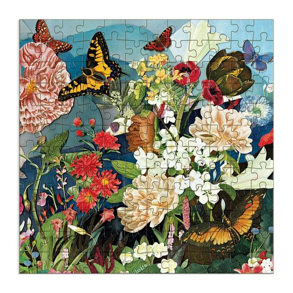 Galison Butterfly Blooms 144 Piece Wood Jigsaw Puzzle