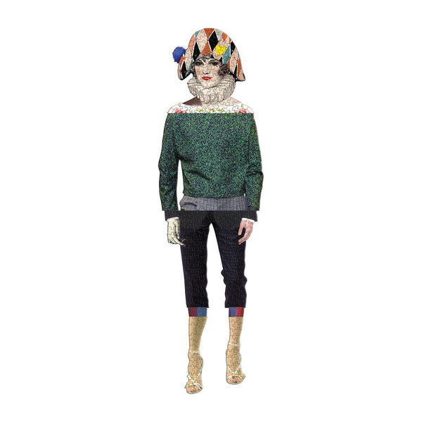 Galison Christian Lacroix Heritage Collection Love Who You Want Set Of Two Shaped Jigsaw Puzzles