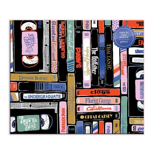 Galison Classic Rewind 1000 Piece Foil Jigsaw Puzzle