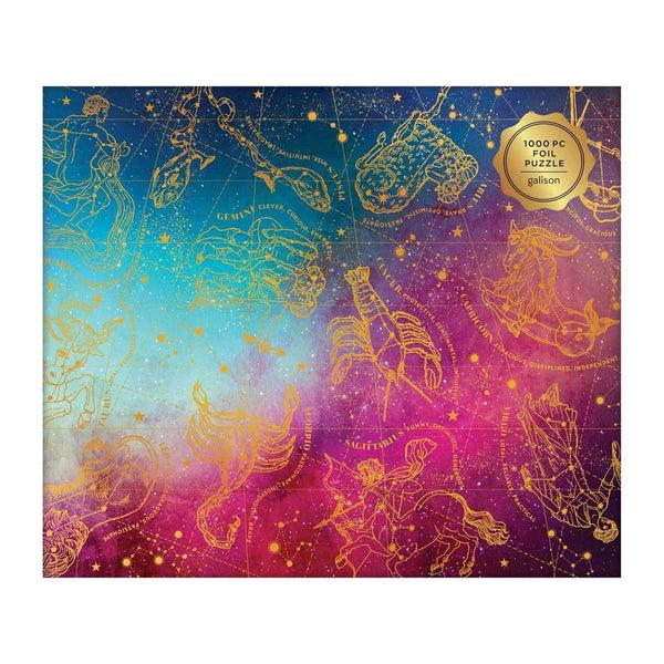 Galison Cosmos Astrology 1000 Piece Foil Jigsaw Puzzle