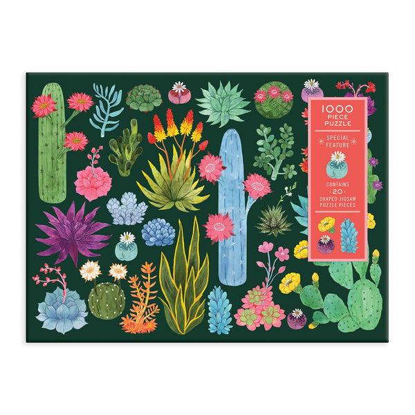 Galison Desert Flora 1000 Piece Jigsaw Puzzle With Shaped Pieces