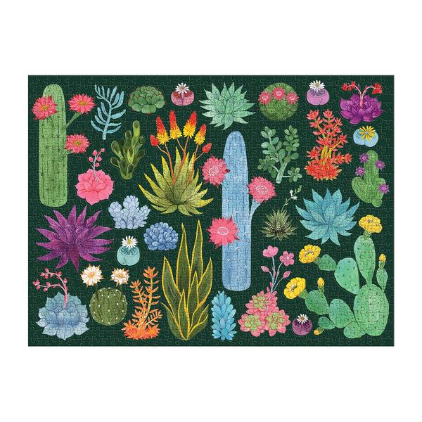 Galison Desert Flora 1000 Piece Jigsaw Puzzle With Shaped Pieces