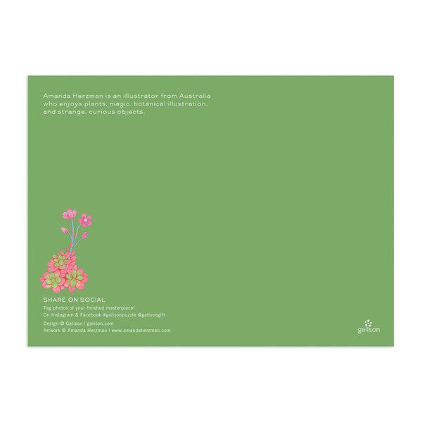 Galison Desert Flora 1000 Piece Jigsaw Puzzle With Shaped Pieces