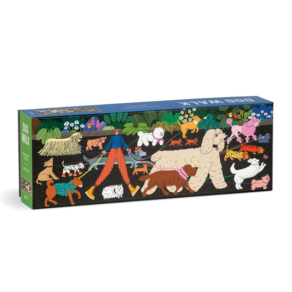 galison Dog Walk 1000 Piece Panoramic Jigsaw Puzzle