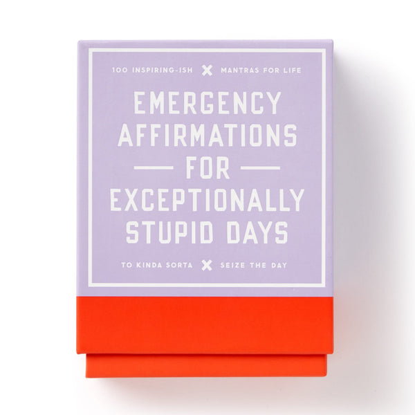 galison Emergency Affirmations for Exceptionally Stupid Days Card Deck