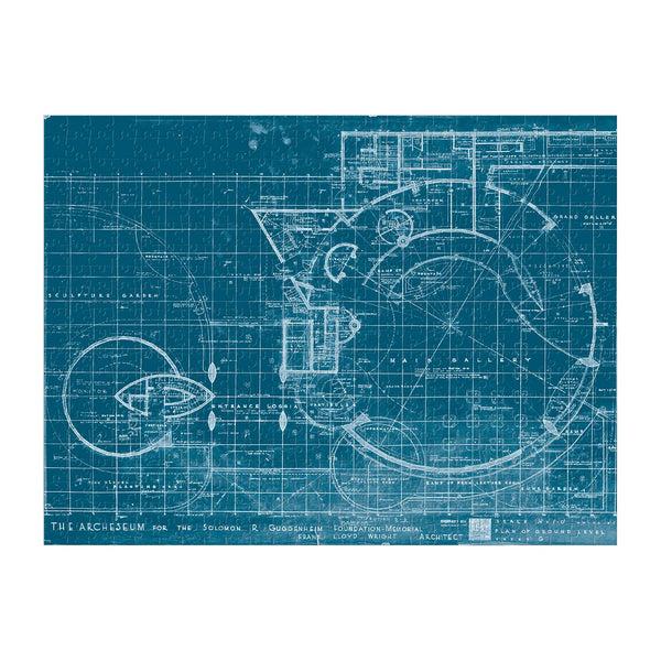 Galison Frank Lloyd Wright Guggenheim Double-Sided 500 Piece Jigsaw Puzzle