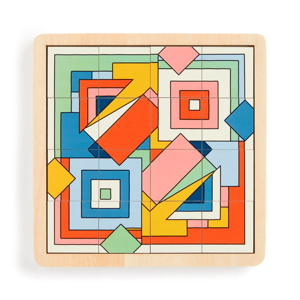 Galison Frank Lloyd Wright Imperial Hotel 2-in-1 Sliding Wood Puzzle