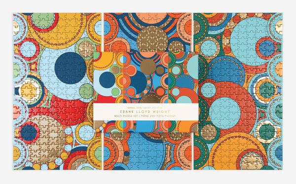 Galison Frank Lloyd Wright Imperial Hotel Multi Puzzle Set