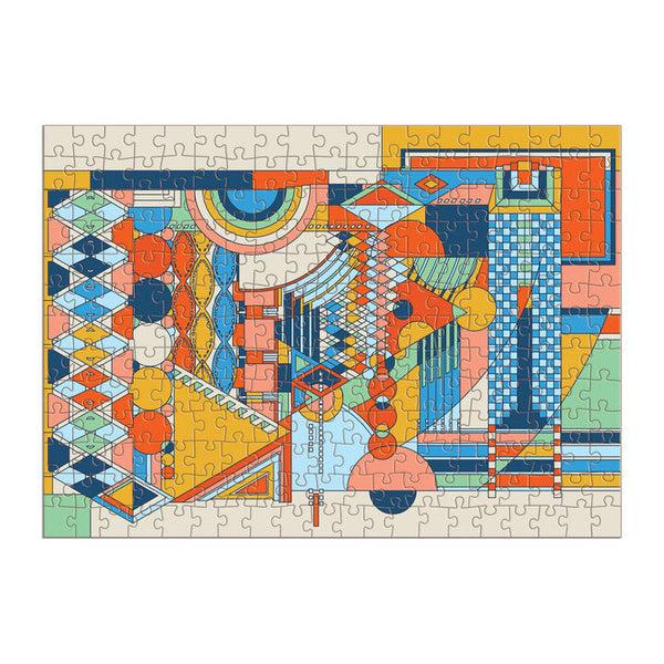 Galison Frank Lloyd Wright Imperial Hotel Stone Wall Mural 250 Piece Wood Puzzle