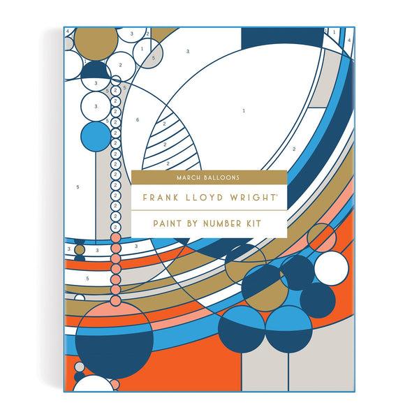 Galison Frank Lloyd Wright March Balloons Paint By Number Kit