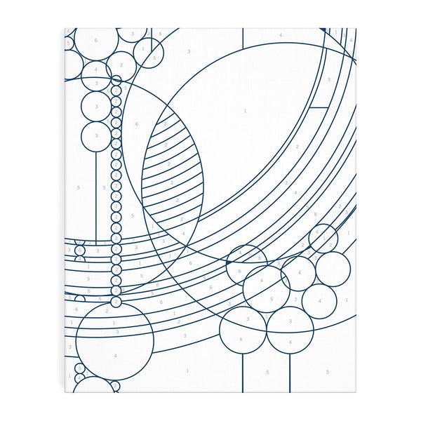 Galison Frank Lloyd Wright March Balloons Paint By Number Kit