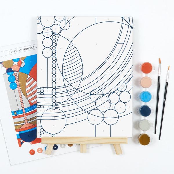 Galison Frank Lloyd Wright March Balloons Paint By Number Kit