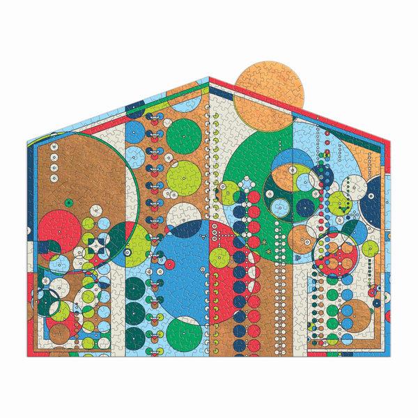 Galison Frank Lloyd Wright Midway Mural 750 Piece Shaped Foil Puzzle