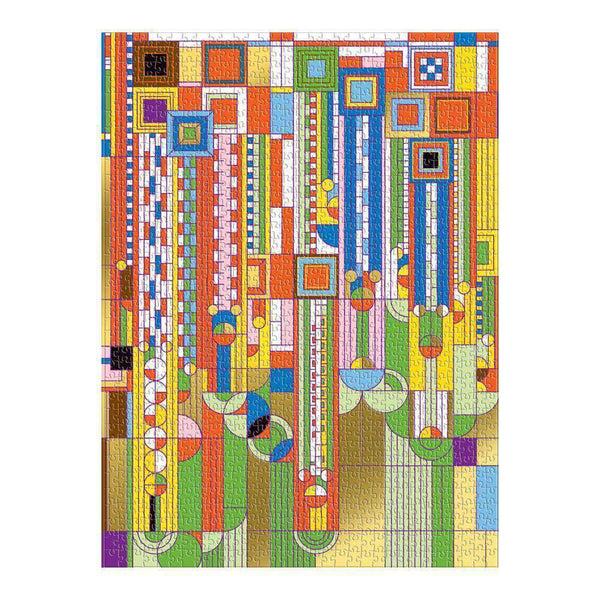 Galison Frank Lloyd Wright Saguaro Cactus And Forms Foil Stamped 1000 Piece Jigsaw Puzzle